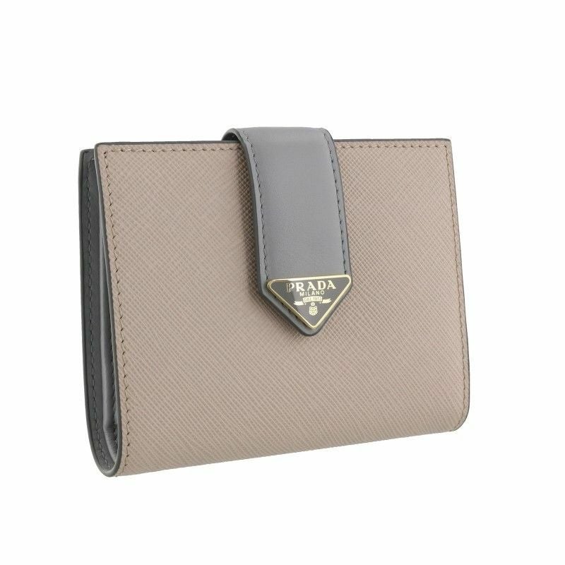 PRADA プラダ 二つ折り財布 折財布 コンパクト レディース 1MV204 2DYG F03OT NINFEA NUBE