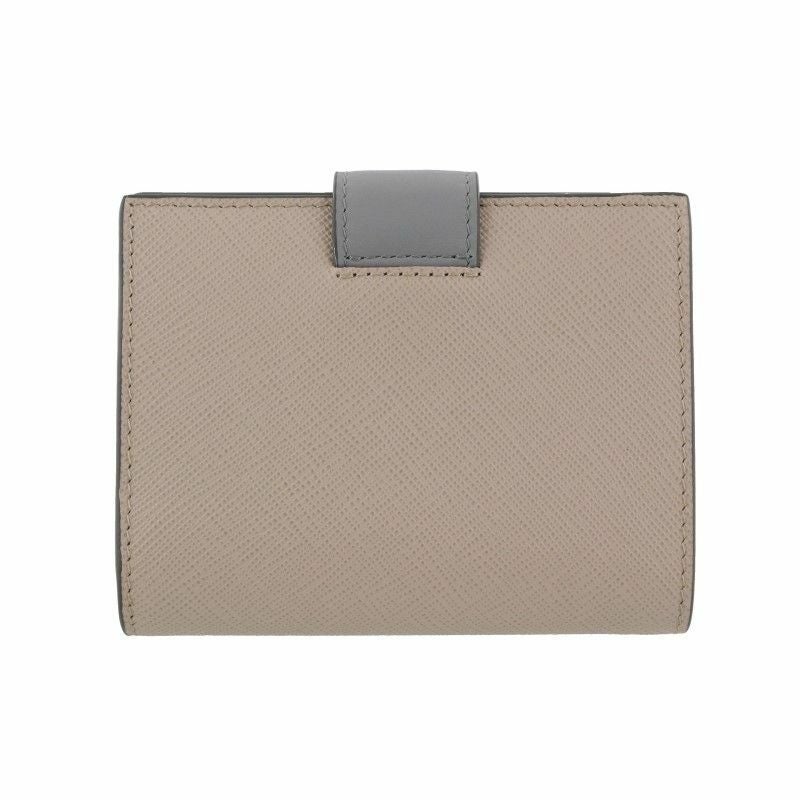 PRADA プラダ 二つ折り財布 折財布 コンパクト レディース 1MV204 2DYG F03OT NINFEA NUBE