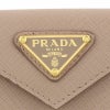 プラダ PRADA 三つ折り財布 SAFFIANO TRIANGOLO ベージュ 1MH021 QHH F0236 CIPRIA