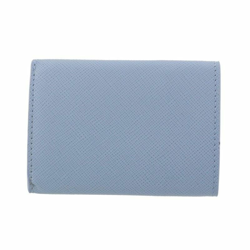 プラダ PRADA 三つ折り財布 レディース ブルー 1MH021 QWA F0076 CELESTE
