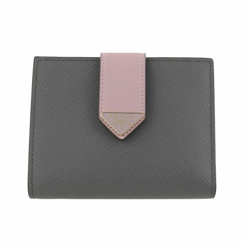 プラダ PRADA 二つ折り財布 レディース SAFFIANO TAB 1MV204 2DYG F0BP9 ARDESIA+ALABASTRO