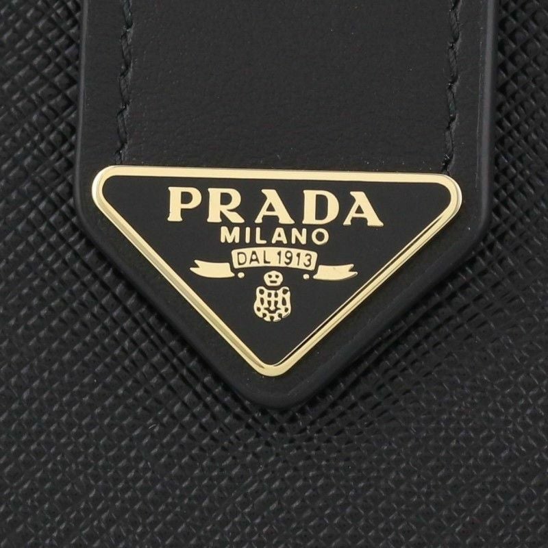 プラダ PRADA 二つ折り財布 レディース SAFFIANO TAB ブラック 1ML018 2DYG F0002 NERO