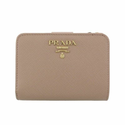 プラダ PRADA 二つ折り財布 レディース ピンクベージュ 1ML018 QWA 