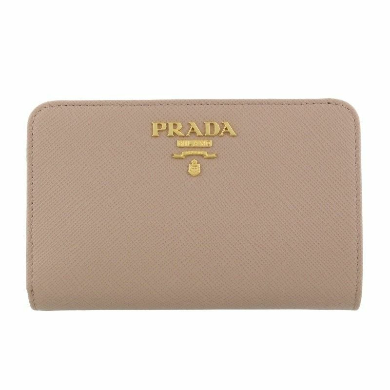 プラダ PRADA 二つ折り財布 レディース ピンクベージュ 1ML225 QWA