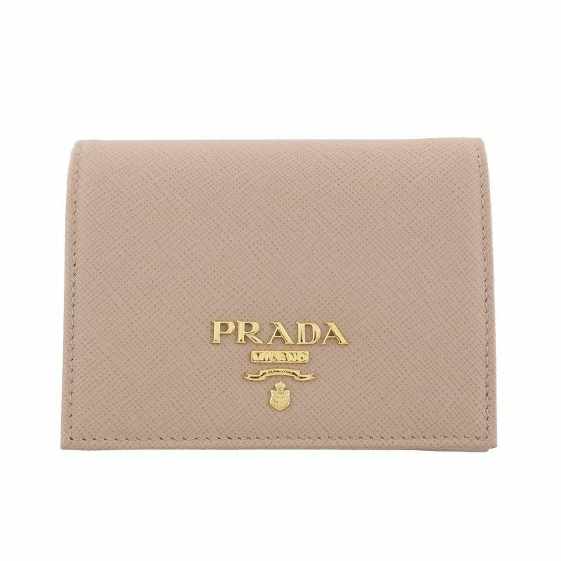 プラダ PRADA 二つ折り財布 レディース ピンクベージュ 1ML018 QWA