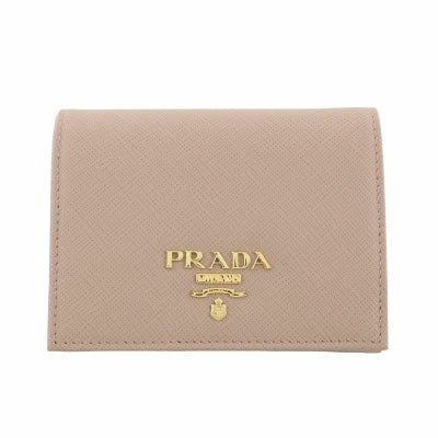 プラダ PRADA 二つ折り財布 レディース ピンクベージュ 1ML018 QWA 