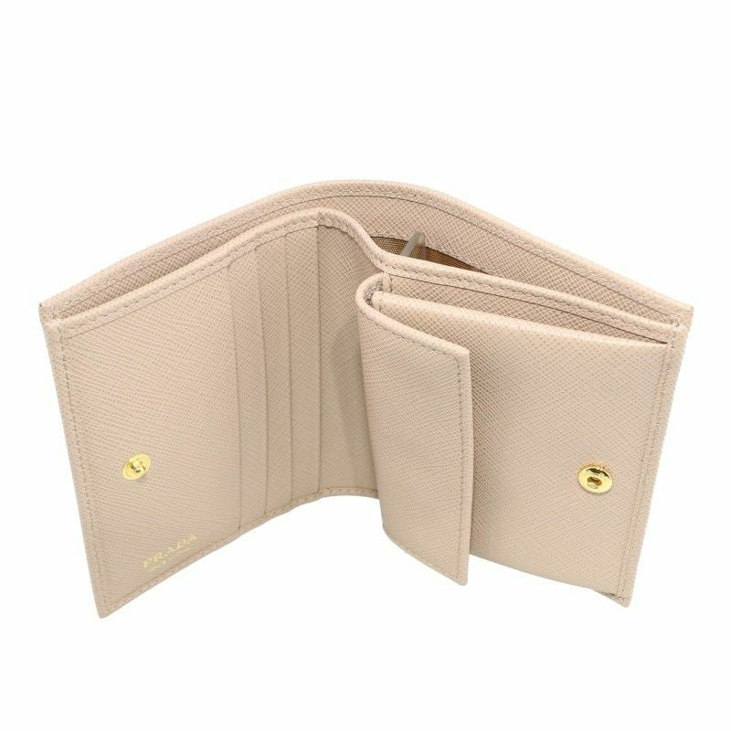 【超美品】PRADA二つ折り財布　ベージュ Amazon | [プラダ] 折財布 レディース 二つ折り レザー チプリア