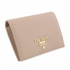 プラダ PRADA 二つ折り財布 レディース ピンクベージュ 1MV204 QWA F0236 CIPRIA