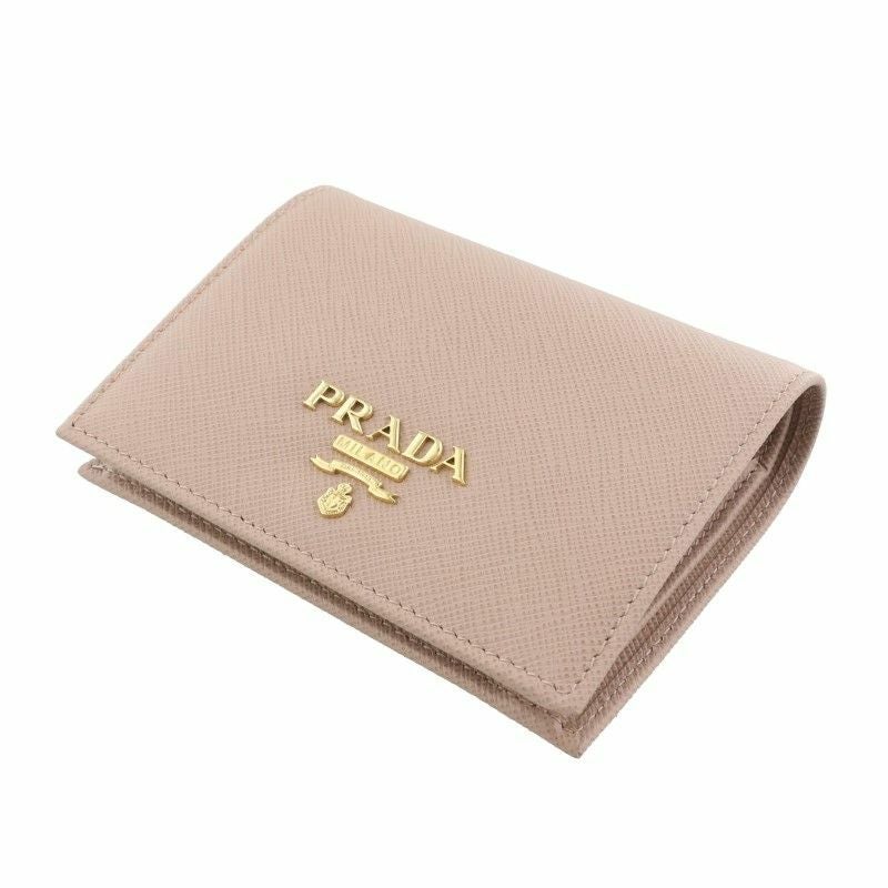 PRADA 二つ折り財布 ベージュ プラダ PRADA 二つ折り財布 レディース ピンクベージュ 1ML018 QWA