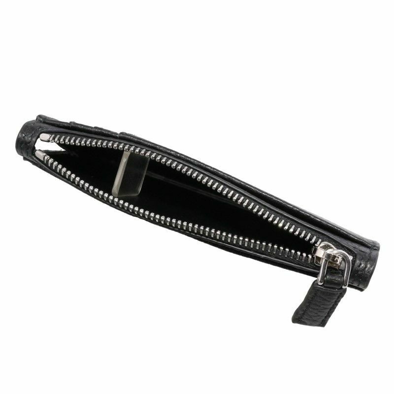 【極美品】Prada プラダ ケース ファスナー ブラック 革 プラダ PRADA カードケース メンズ VIT.DAINO ブラック 2MC084 2BBE