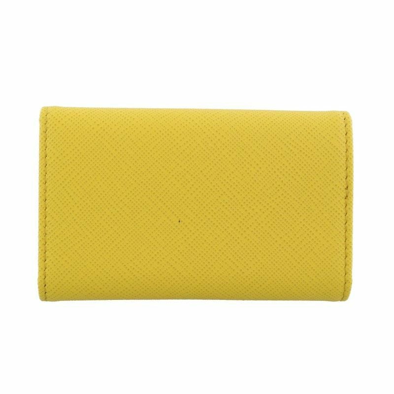 PRADA プラダ キーケース レディース サフィアーノ イエロー 1PG004