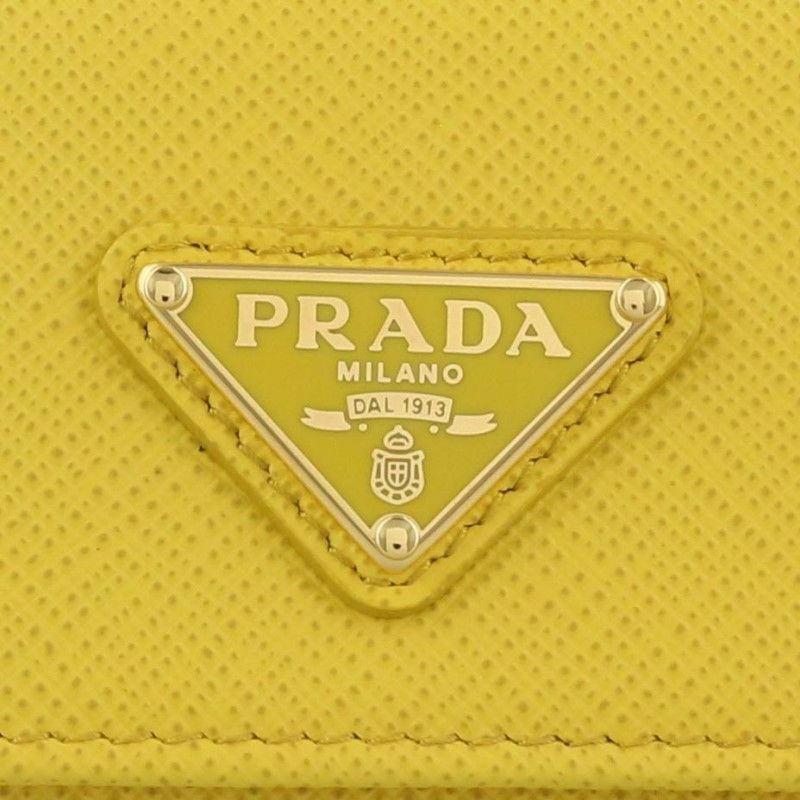 PRADA プラダ キーケース レディース サフィアーノ イエロー 1PG004