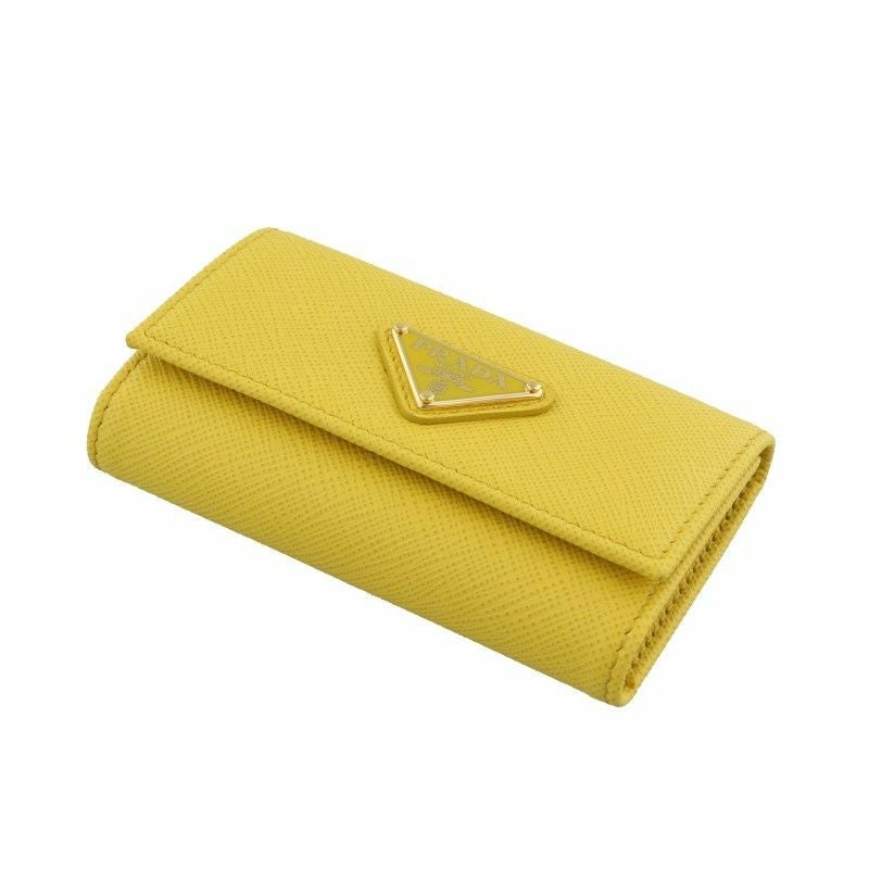 PRADA プラダ キーケース レディース サフィアーノ イエロー 1PG004