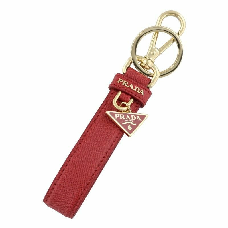 【希少色】PRADA キーリング サフィアーノ ホテルマン ドアマン 赤 PRADA プラダ キーリング レディース SAFFIANO レッド 1PP142 053