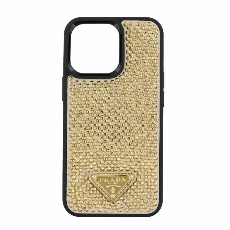 プラダ PRADA iPhoneケース レディース iPhone 13 Pro ゴールド 1ZH149