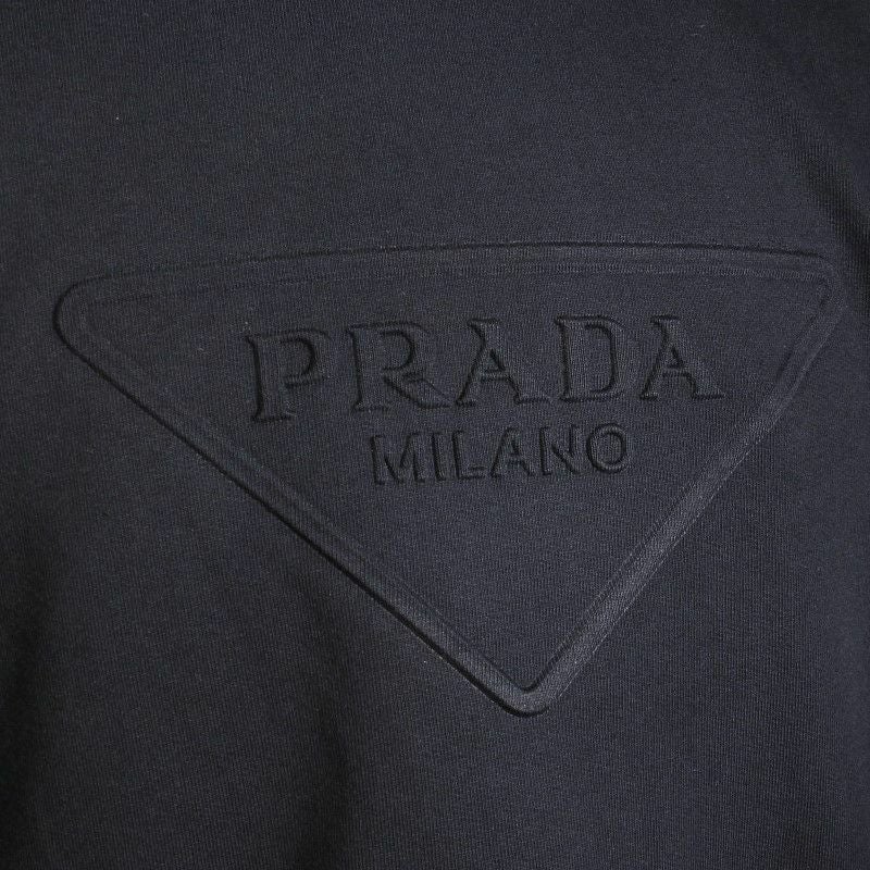 プラダ PRADA Tシャツ メンズ Lサイズ ブラック UJN773 S 212 1ZX4 F0002 NERO