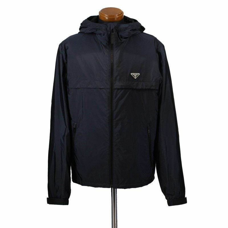 PRADA プラダ ジャケット メンズ 48サイズ ネイビー SGB460 S 202 1WQ9 F0C6D NAVY NERO
