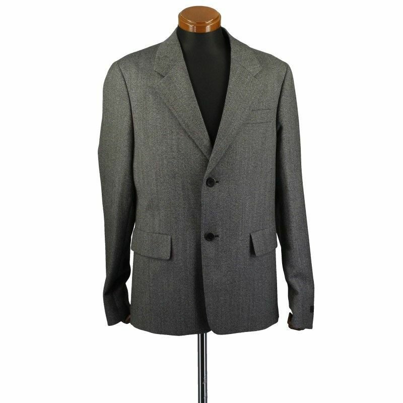 プラダ PRADA ジャケット メンズ サイズ46 グレー UGM118 0R9 S 202