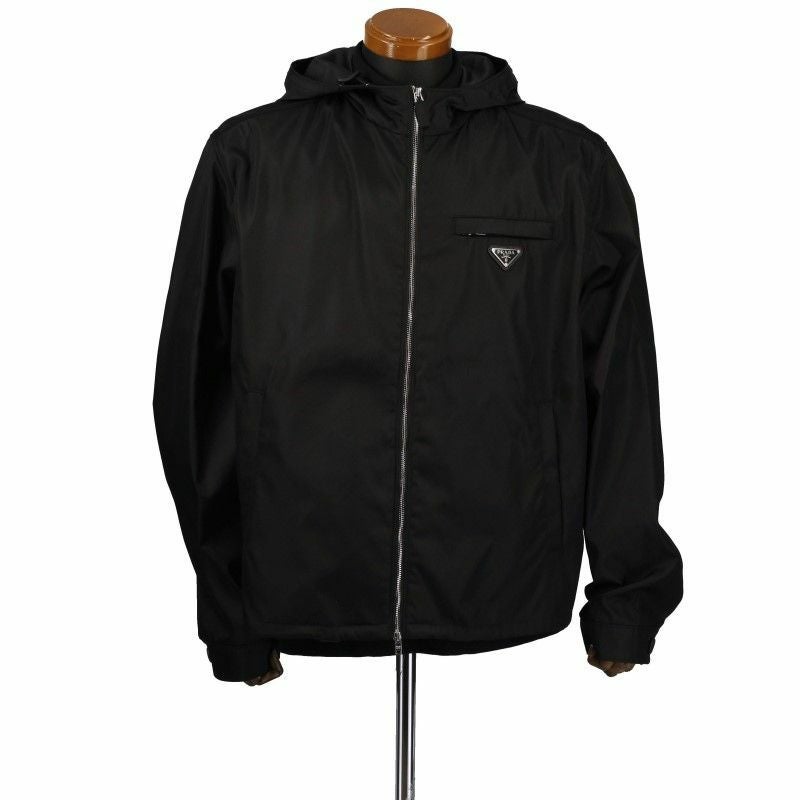 プラダ PRADA ナイロンジャケット メンズ RE-NYLON ブラック SGB685 S