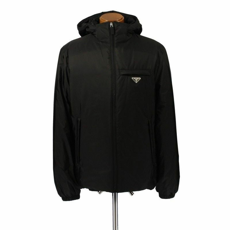 プラダ PRADA パファージャケット メンズ ブラック 48サイズ SGN955 S