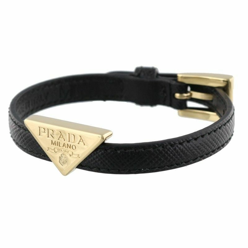 プラダ PRADA ブレスレット レディース SAFFIANO ブラック 1IB341 053
