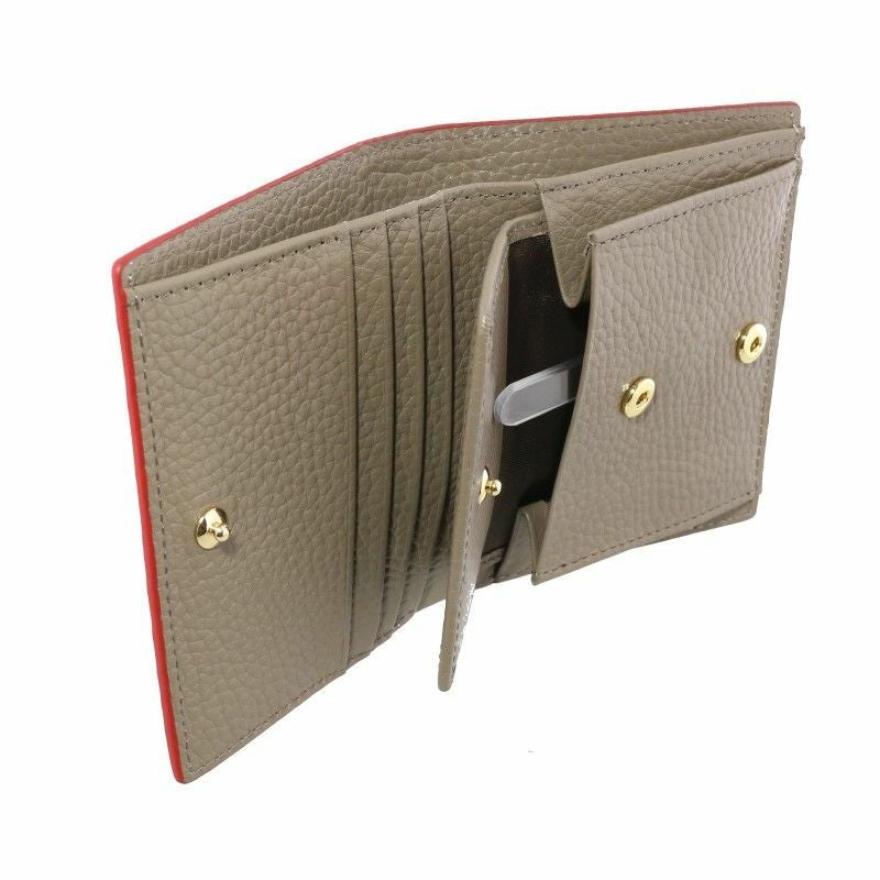 ロダニア RODANIA 二つ折り財布 レディース クロコダイル レッド