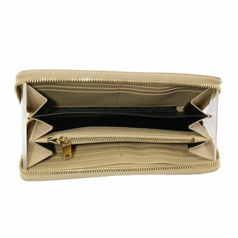 SAINT LAURENT PARIS サンローラン パリ 長財布 レディース ベージュ