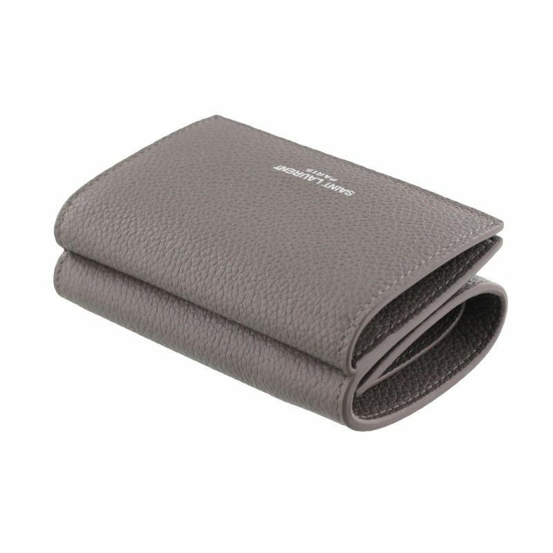SAINT LAURENT グレー 三つ折り財布 サンローラン SAINT LAURENT