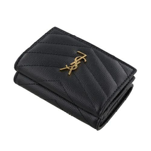 SAINT LAURENT PARIS サンローラン パリ 三つ折り財布 レディース ブラック 668274 BOWA1 1000 NOIR