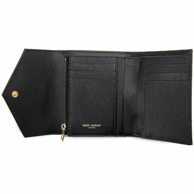 SAINT LAURENT PARIS 財布 二つ折り レディース モノグラム SAINT LAURENT サンローラン 財布 二つ折り モノグラム コンパクト