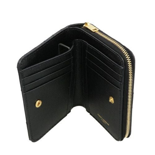 サンローラン パリ SAINT LAURENT PARIS 二つ折り財布 レディース ブラック 668288 BOW01 1000 NERO