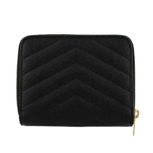 サンローラン パリ SAINT LAURENT PARIS 二つ折り財布 レディース ブラック 668288 BOW01 1000 NERO