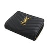 サンローラン パリ SAINT LAURENT PARIS 二つ折り財布 レディース ブラック 668288 BOW01 1000 NERO