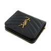 サンローラン パリ SAINT LAURENT PARIS 二つ折り財布 レディース ブラック 668288 BOW01 1000 NERO