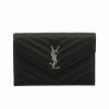 SAINT LAURENT PARIS サンローランパリ チェーンウォレット レディース ブラック 393953 BOW02 1000 NERO