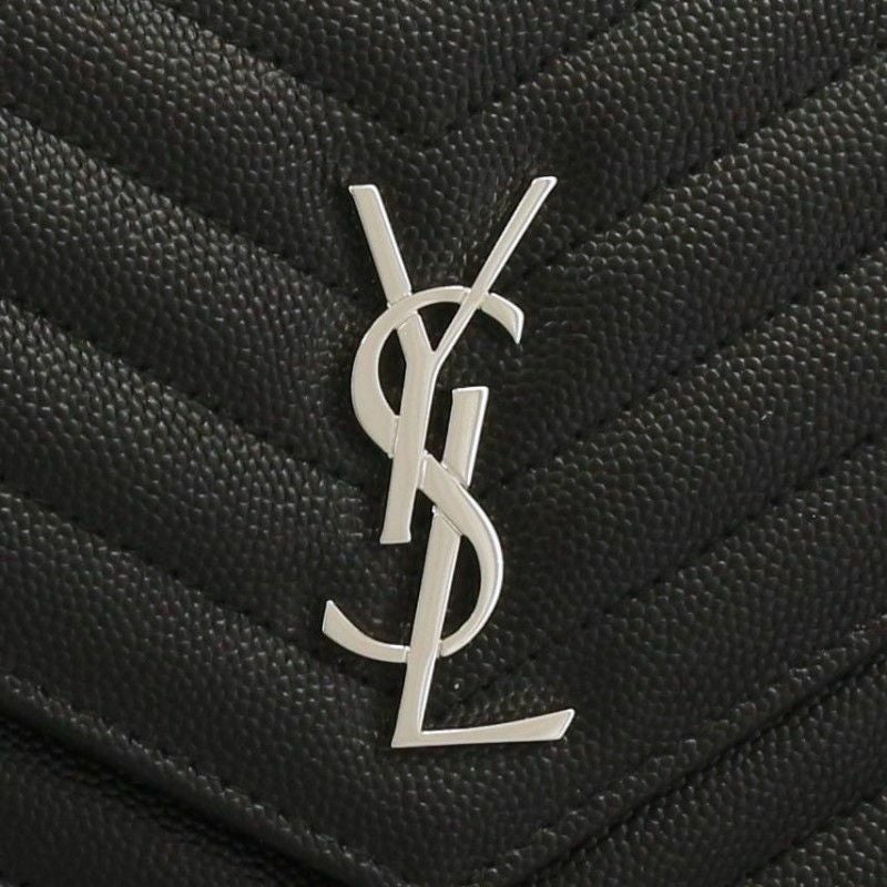 SAINT LAURENT PARIS サンローランパリ チェーンウォレット レディース ブラック 393953 BOW02 1000 NERO