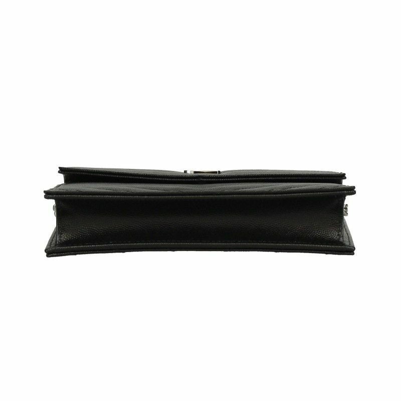 SAINT LAURENT PARIS サンローランパリ チェーンウォレット レディース ブラック 393953 BOW02 1000 NERO