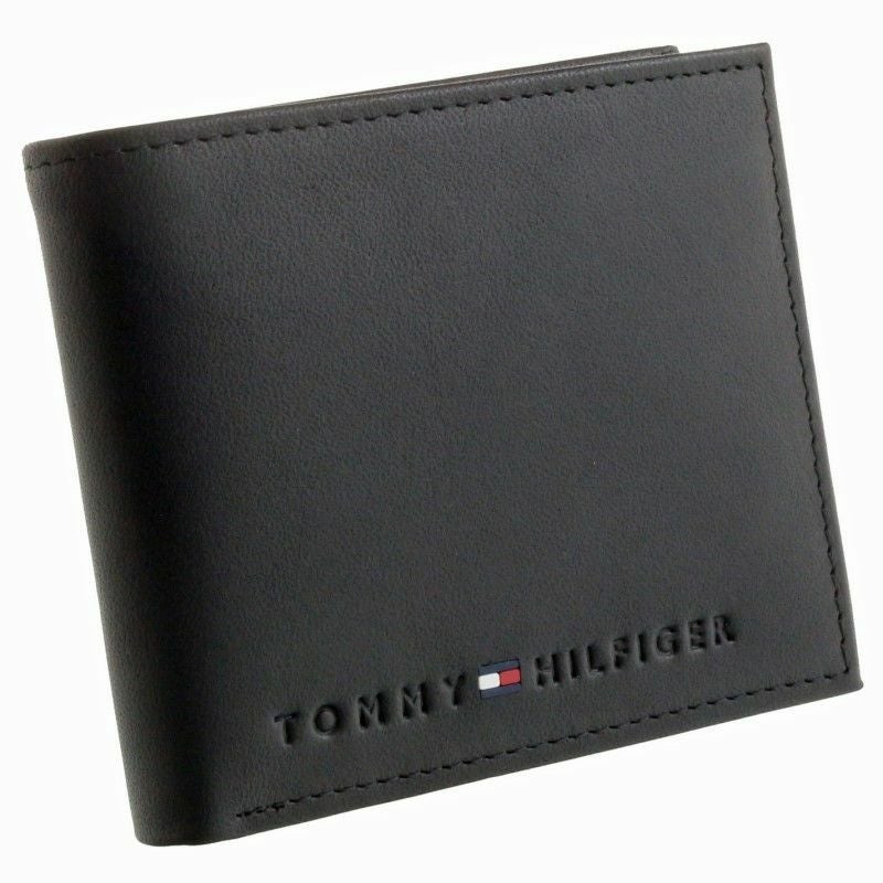 TOMMY HILFIGER トミーフィルフィガー 二つ折り財布 31TL25X005 BLACK