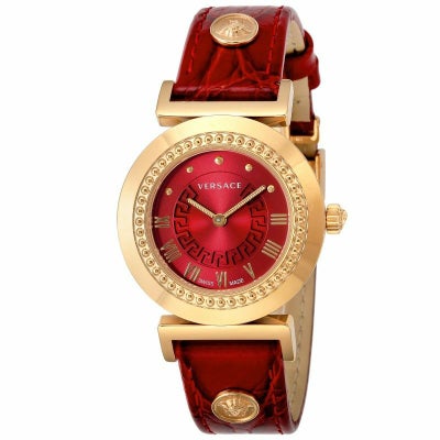 ヴェルサーチ VERSACE 腕時計 レディース バニティ レッド 