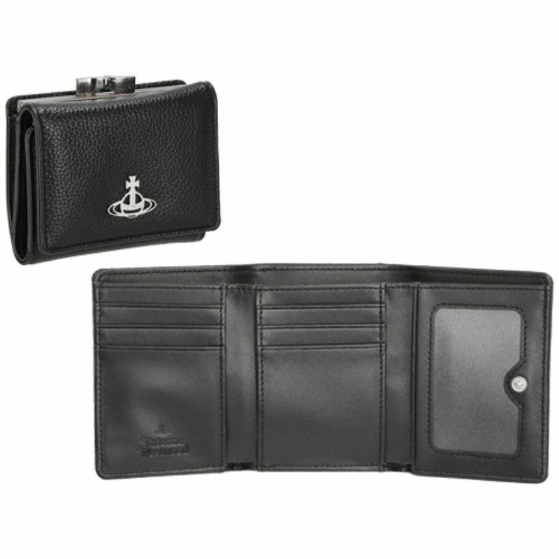 Vivienne Westwood ヴィヴィアンウエストウッド 三つ折り財布 レディース ブラック 51010018 N403 BLACK
