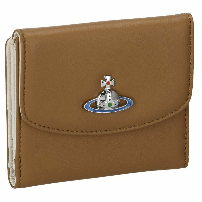 ヴィヴィアンウエストウッド Vivienne Westwood 二つ折り財布 レディース ブラウン 51150003 NAPPA TAN