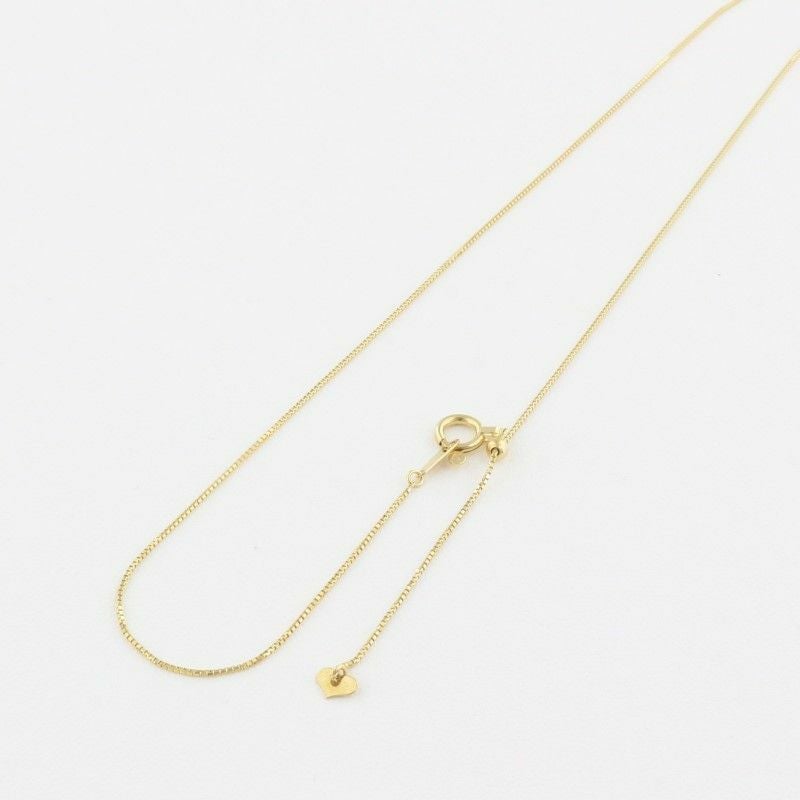 ベネチアンチェーン 18Kイエローゴールド ネックレス レディース 0.7mm