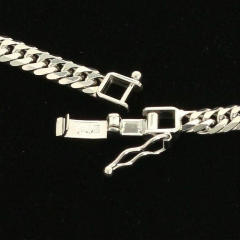 喜平 ネックレス PT850 6面 ダブル 50cm 30g プラチナ 造幣局検定マーク刻印入