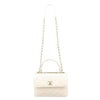 シャネル ハンドバッグ レディース トップハンドルフラップバッグ ホワイト CHANEL A92236 B08027 10601 ホワイト