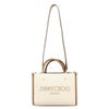 ジミーチュウ トートバッグ レディース VARENNE S TOTE ホワイト Jimmy Choo VARENNE LJJ NATURAL/MARL GREY/DARK TAN/LIGHTGOLD