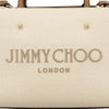 ジミーチュウ トートバッグ レディース VARENNE S TOTE ホワイト Jimmy Choo VARENNE LJJ NATURAL/MARL GREY/DARK TAN/LIGHTGOLD