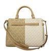 マイケルコース トートバッグ レディース Reed ベルテッド サッチェル ラージ ベージュ MICHAEL KORS 35F3G6RS3B CAMEL MULTI