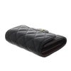 シャネル 三つ折り財布 レディース スモール クラシック フラップ ウォレット ブラック CHANEL AP0229 B10583 C3906 ブラック