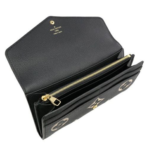 ルイヴィトン 長財布 モノグラム アンプラント ポルトフォイユ・サラ ブラック LOUIS VUITTON M80496