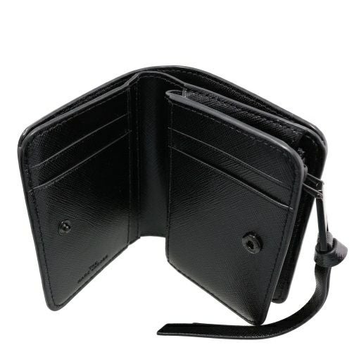 マークジェイコブス 二つ折り財布 レディース SNAPSHOT MINI COMPACT WALLET ブラック Marc Jacobs M0014986 001 BLACK